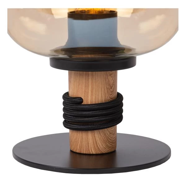 Lucide ILONA - Lampe de table - Ø 18 cm - 1xE27 - Ambre - détail 1